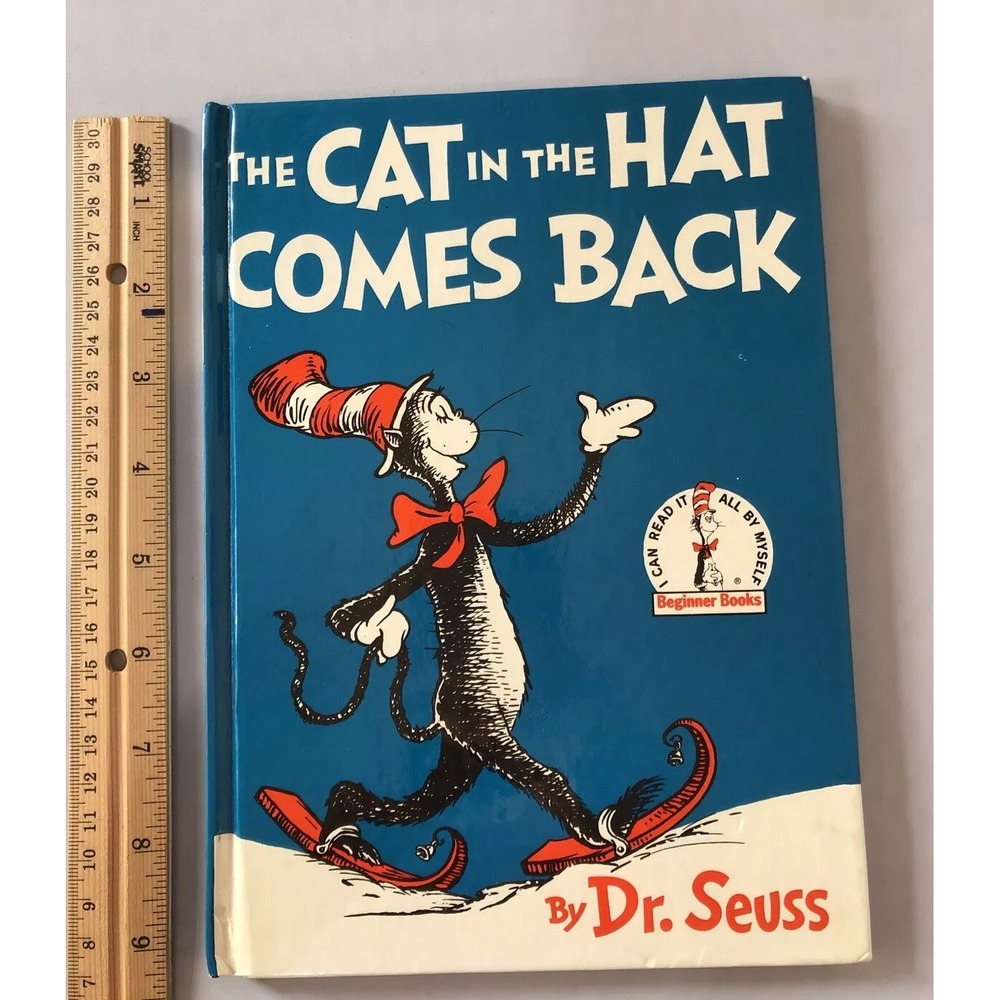 Dr. Seuss The Cat In The Hat Comes Back HB 1958/1986 Early Print VTG